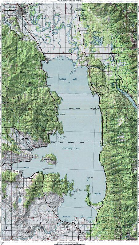 Flathead Lake Map | Flathead lake, Flathead lake montana, Montana lakes