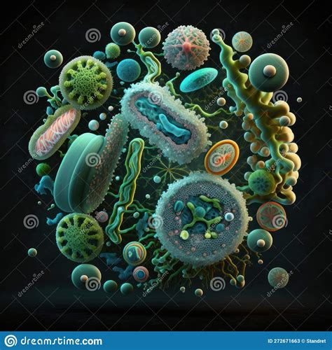 Bacteria Under Microscope Royalty-Free Stock Photography ...