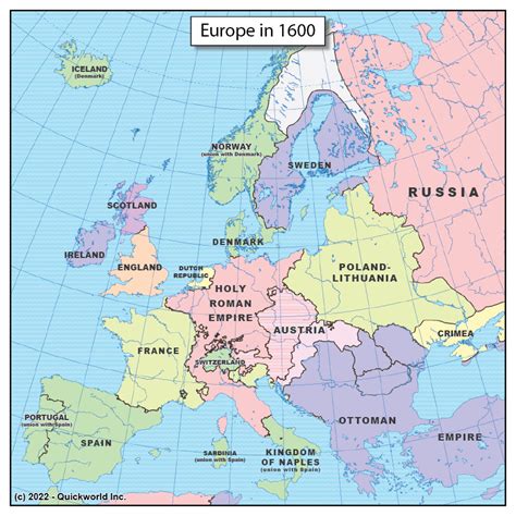 Europe in 1600