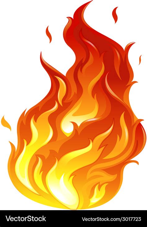 A big fire Royalty Free Vector Image - VectorStock