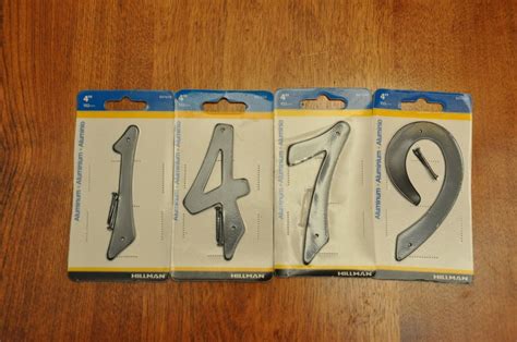 7- Reflective Plastic House Numbers Plus 4 - Aluminum House Numbers - Plaques & Signs