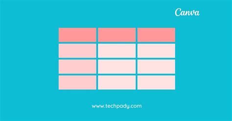 How to create a table chart in Canva - Techpady