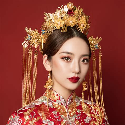 Chinese ancient traditional empress queen princess cosplay hair ...