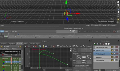 Managing Animation using Takes