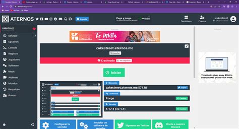 Se me crasheo mi server de ATernos / My Aternos server crashed - General - Aternos Community