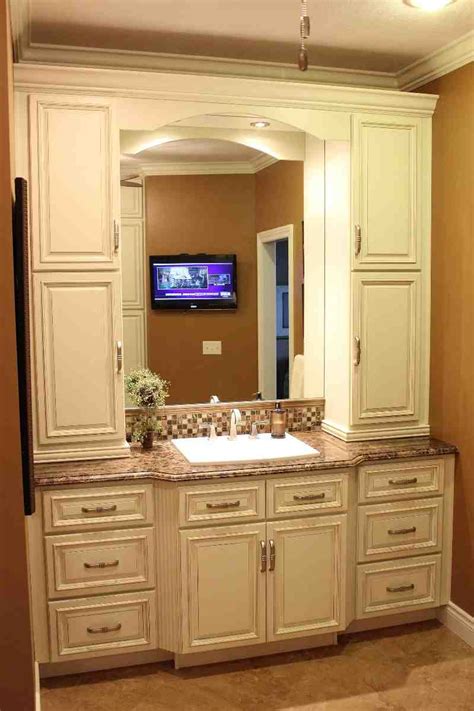 Bathroom Vanity with Linen Cabinet - Home Furniture Design