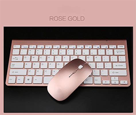 Wireless Rose Gold Mouse & Keyboard for the office. Love these. | Rose ...