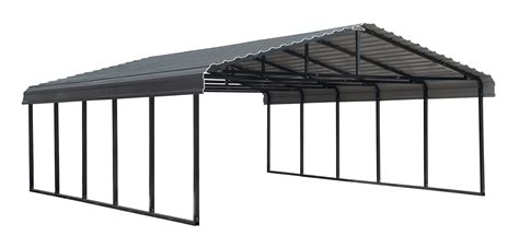 Arrow Galvanized Steel Metal Carport, 20x24, Charcoal - Walmart.com