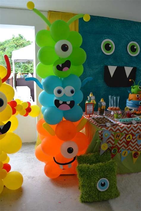 Monsters Birthday Party Ideas | Photo 1 of 32 | Boys birthday party ...