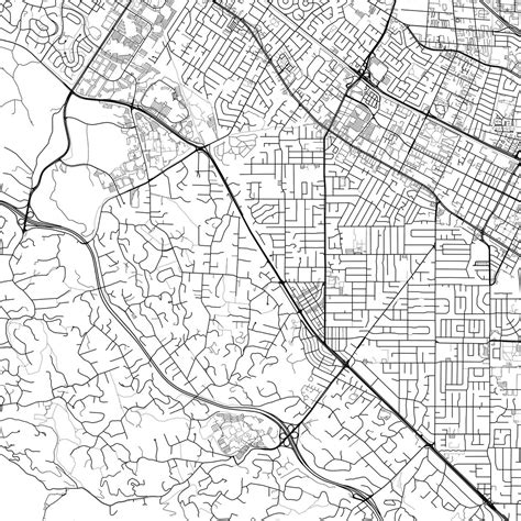 Los Altos Map Print, Los Altos Map Poster Wall Art, Ca City Map ...