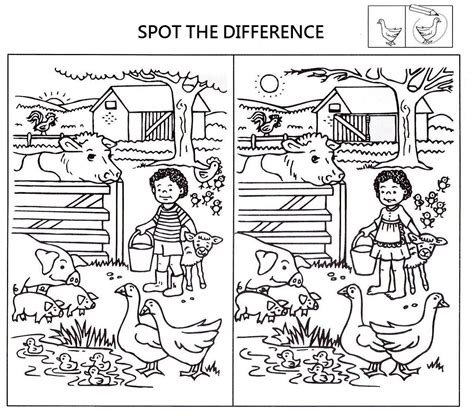 Spot the difference puzzle | Worksheets for kids, Spot the difference kids, Spot the difference ...