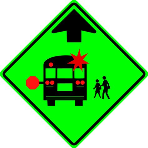 Security Signs & Decals Home, Furniture & DIY School Bus Stop Ahead Sign S3-1