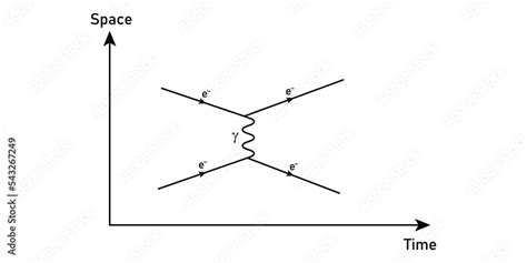 Feynman diagrams in theoretical physics. Stock Vector | Adobe Stock