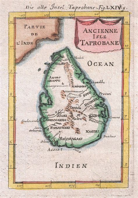 Large old map of Sri Lanka (Ceylon) - 1686 | Sri Lanka | Asia ...