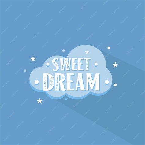 Premium Vector | Sweet dreams editable text effect cute cartoon 3d template style