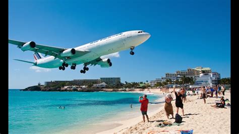 Maho Beach - St. Maarten - Princess Juliana Airport - YouTube