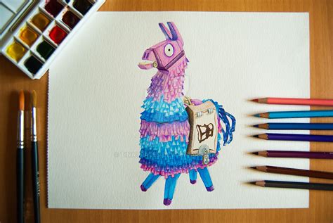 Fortnite Llama Drawing by TinaTraces on DeviantArt