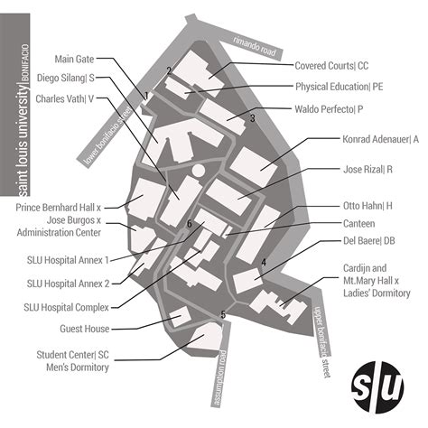 Saint Louis University Campus Map on Behance