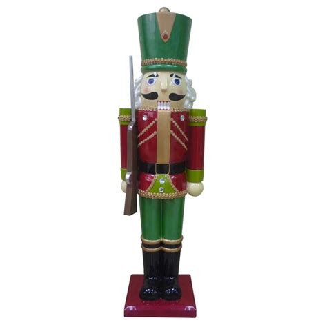 Home Accents Holiday 65 in. LED Lighted Tinsel Nutcracker with Scepter-TY751-1614-0 - The Home Depot