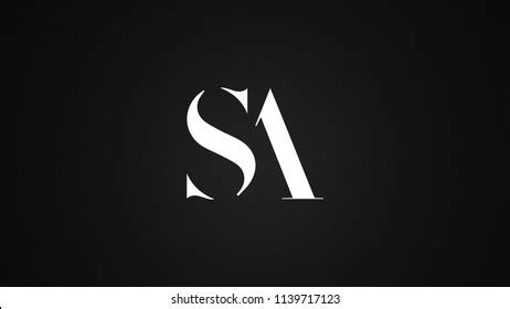 Sa Letter Logo Design Template Vector Stock Vector (Royalty Free ...