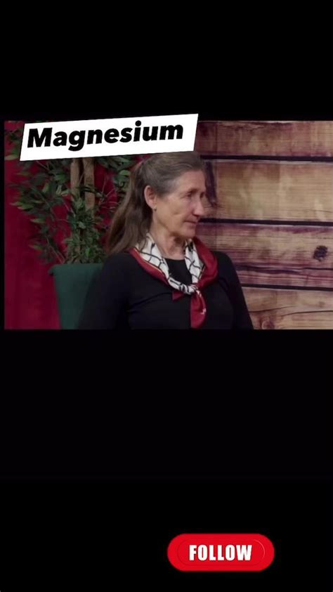 Barbara O’Neill talks about the benefits of Magnesium! Follow for more ...