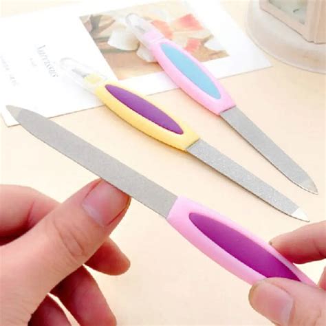 Hot 1 PCS Double Sided Metal Nail File for Manicure Pedicure Nail ...