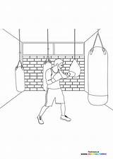 Boxing  Coloring Pages For Kids 100% Free Print Or Download sketch template