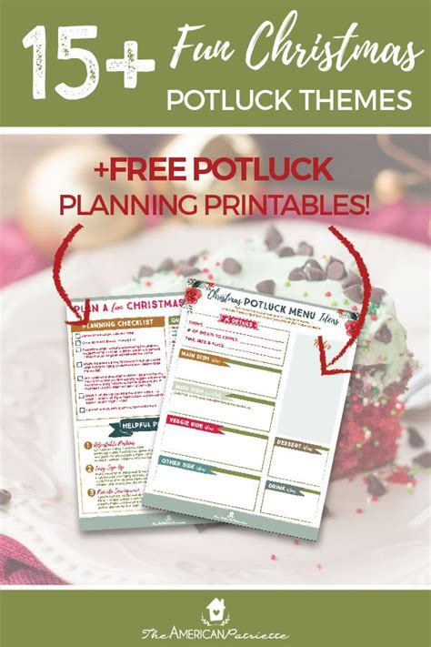 15+ Fun Christmas Potluck Theme Ideas + free potluck printables! | Potluck themes, Christmas ...