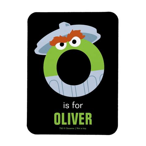 Sesame Street | O is for Oscar Magnet | Zazzle.com in 2021 | Preschool letters, Sesame street ...