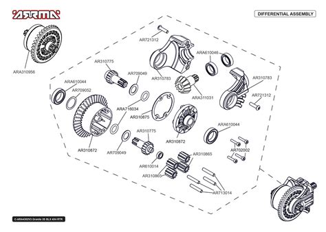 Arrma Granite BLX 4x4 Parts Exploded View (4302V3T2) — Adventure ...