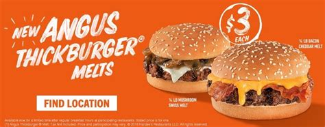 Hardee's Introduces New Angus Thickburger Melts - The Fast Food Post