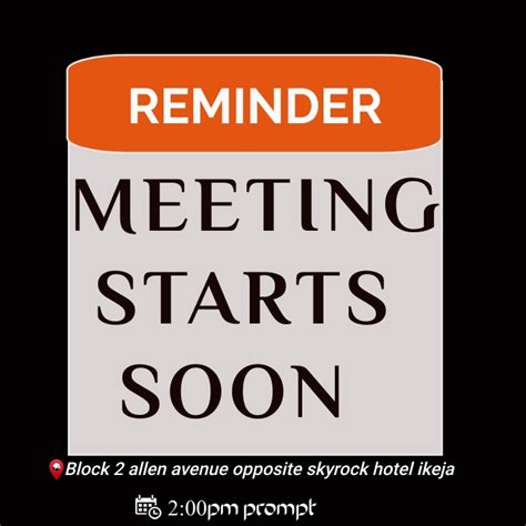 MEETING REMINDER TEMPLATE | PosterMyWall
