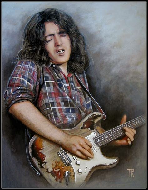 Rory Gallagher Paintings by Theo Reijnders ~ Stratocaster Guitar ...