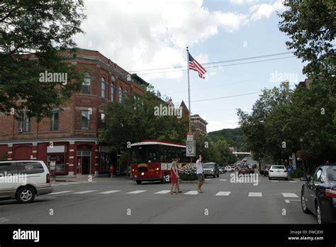 Main Street in Cooperstown New York Stock Photo - Alamy