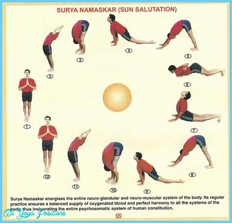 Surya namaskar 12 yoga poses for weight loss - AllYogaPositions.com