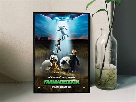 A Shaun the Sheep Movie Farmageddon Movie Poster Film/room Decor Wall ...