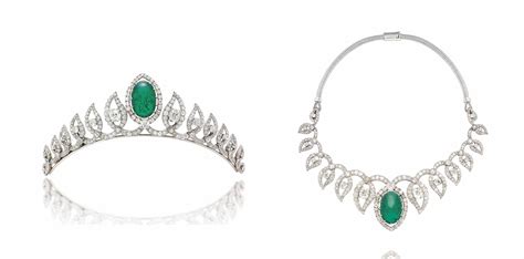 AN EMERALD AND DIAMOND TIARA/NECKLACE, MOUNTED BY CARTIER | Christie's