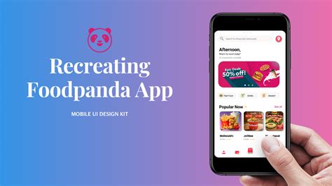 Recreating Foodpanda App Mockup | Figma