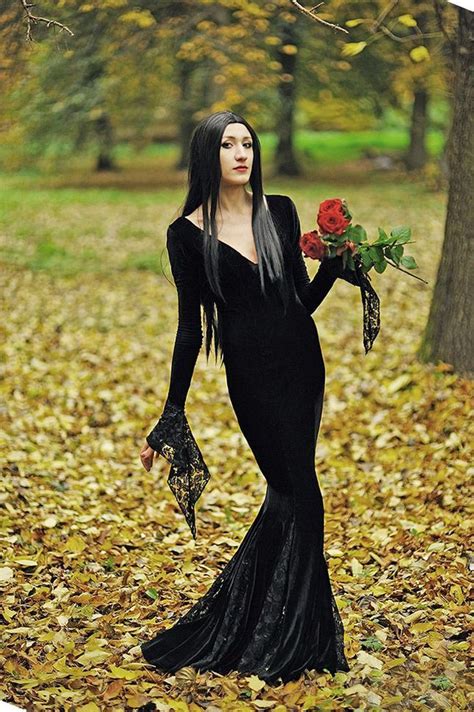 Image result for woman dressed as gomez addams | Black dress halloween ...