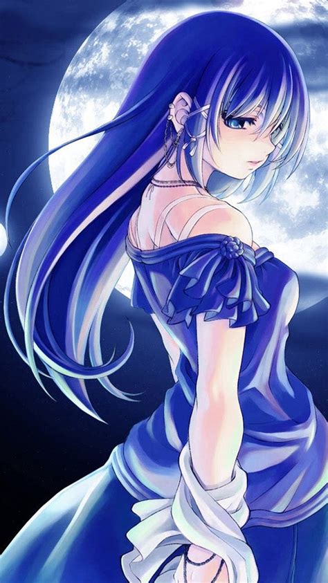 Blue Anime Girl Wallpapers - Wallpaper Cave