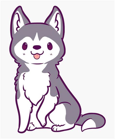 Hd Husky Clipart Kawaii - Kawaii Cute Wolf Drawings, HD Png Download ...