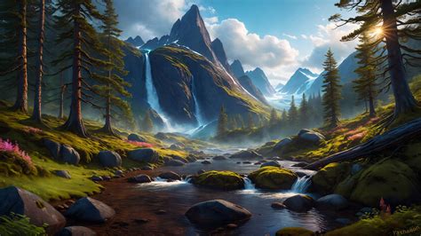 [AI][4K/8K] Nature Landscape by Yashamon on DeviantArt