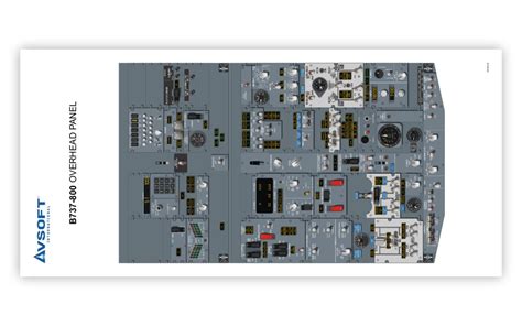 B737-800 Cockpit Poster