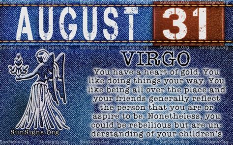 August 31 Birthday Horoscope Personality | Sun Signs | Birthday horoscope, Birthday personality ...