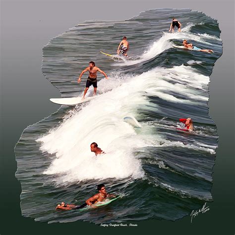 Surfing Deerfield Beach Digital Art by Jeffrey Graves - Fine Art America