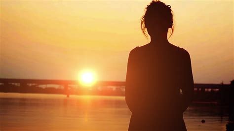 Free photo: Woman Standing on Beach during Sunset - Backlit, Beach, Dawn - Free Download - Jooinn