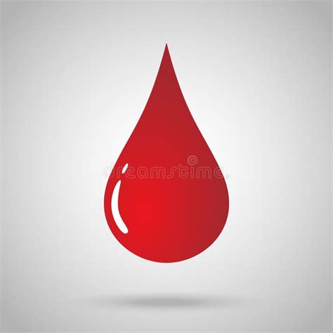 Blood Drop Isolated On White Background. Vector Illustration EPS 10 ...