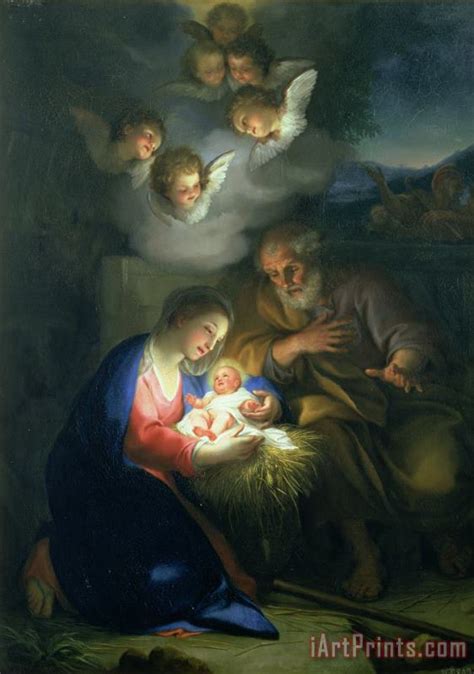 Anton Raphael Mengs Nativity Scene painting - Nativity Scene print for sale