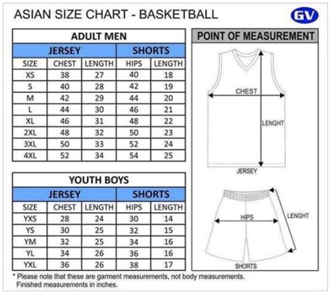 gameville-faq-asian-size-chart-basketball – Gameville Sportswear