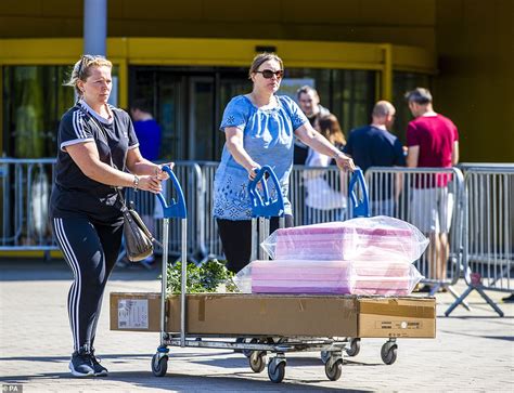 Coronavirus England: IKEA opens to THREE-HOUR queues | Daily Mail Online